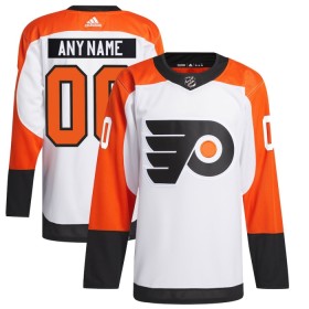 Philadelphia Flyers White Custom Adidas 2023-24 Auswärts Trikot Authentic - Herren